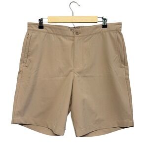 Vineyard Vines Performance Mens Size 33 Khaki Tan Golf Shorts Stretch Drawstring